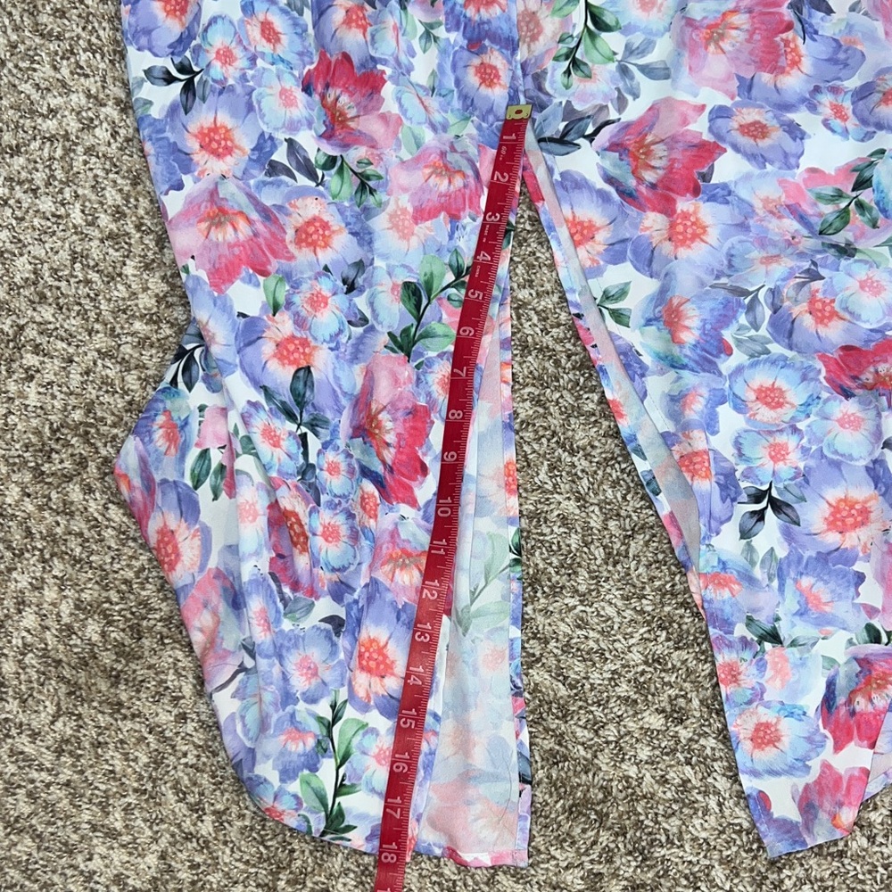 Show Me Your MuMu Hacienda Dress Beautiful Floral Maxi Dress - Pink, Purple - Picture 6 of 9